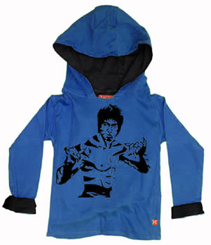 Bruce Lee Kung Fu Tiger Kids Hoody