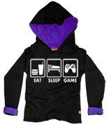 EAT SLEEP GAME Kids Gaming Hoody