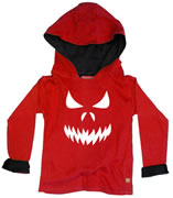 Gothic Kids Clothes Scary Face Hoody
