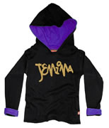 Tagged Personalised Kids Hoody (Gold Text)