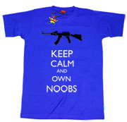 Keep Calm & Own Noobs Teenage Unisex T-Shirt