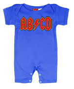 AC DC Inspired ABCD SUMMER Baby Romper