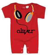 Headphones SUMMER Personalised Baby Romper