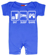 Eat Sleep Game Baby  SUMMER Romper