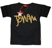 Tagged  Name Personalised Kids T-Shirt (Gold Text)