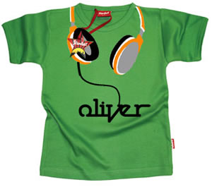 Headphones Personalised Kids T-Shirt